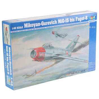 Trumpeter 1/48 02806 Mikojan-Gurevič Mig15 MiG-15 Bis Fagot-B Stíhačka Lietadlo Plastové Montáž Stavbu Modelu Auta Hračka