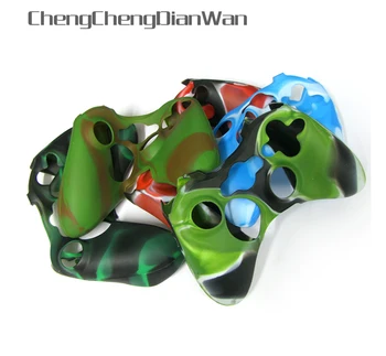 ChengChengDianWan multi-farby Kamufláže Silikónové Kože Kryt Rukoväť Prípade radič prípade pre Xbox360 Controller 3ks/veľa