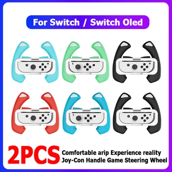 2 KS Vľavo, Vpravo Volantu, Rukoväte Pre Nintendo Prepínač OLED Prepínač Joycon Malé Rukoväť Radič Karikatúra Volant