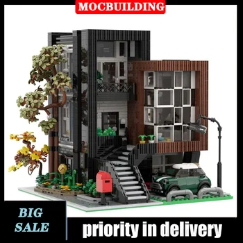 Moc City Building Villa Model stavebným Montáž KUTILOV, Dom, Auto, Zbierka Hračiek Dary