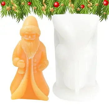 3D Zimné, Santa Claus Živice Formy DIY Remesiel Vianočný Stromček, Sviečky Formy Vysoko Kvalitné Silikónové Živice Ornament, pre domáce dekorácie