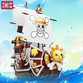 2080pcs Stavebné Bloky Tvorivé Slnečný Loď Model Tehly Nastaviť Pirátske Lode Cartoon Hračka Pre Dospievajúcich Chlapcov Deti, Dospelých, Narodeniny, Darčeky