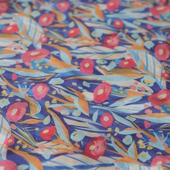 Vysoká kvalita ramie tissu Krásne Jedinečné Kvety digitálna tlač patchwork High-end šaty cheongsam textílie