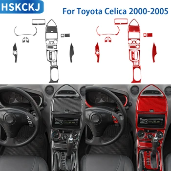 Pre Toyota Celica 2000 2001 2002 2003 2004 2005 Príslušenstvo Uhlíkových Vlákien Interiéru Vozidla Centrum Konsol Rýchlomer Výbava Nálepky