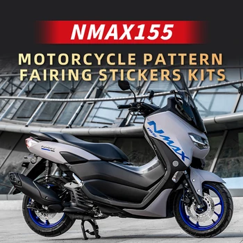 Byť Použité Pre YAMAHA NMAX155 2020 2022 Rokov Motocykel Hlavu Oblasti 5D Farby Loga Nálepky, Cyklistické Príslušenstvo Môžete Vybrať Štýly