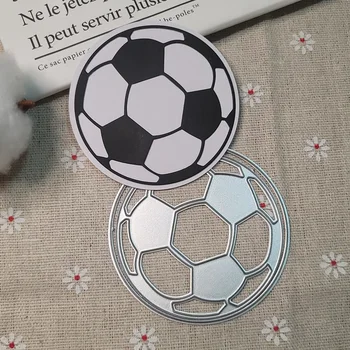 2-Vrstvový Futbal Rezanie Kovov Zomrie Futbal Die Kusy pre DIY Scrapbooking Papier Karty DIY Pohľadnicu
