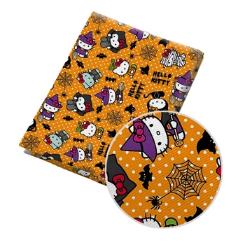 50*145 Sanrio Halloween Hello Kitty Textílie Materiál Keper Textílie pre Šiť Patchwork Oblečenie Prešívanie Textílie DIY Vyšívanie