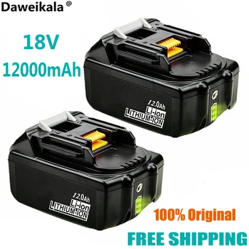 100% Originálne pre Makita 18V 12000mAh Nabíjateľná Náradie Batérii s LED Li-ion Výmena LXT BL1860B BL1860 BL1850