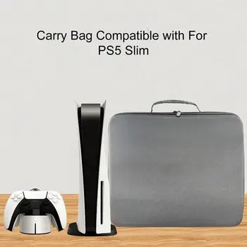 Cestovná Taška Na PS5 slim Herné Konzoly Multi-Funkčné EVA Ochranné puzdro Travel Skladovanie Taška Taška cez Rameno Pre Sony PlayStation5
