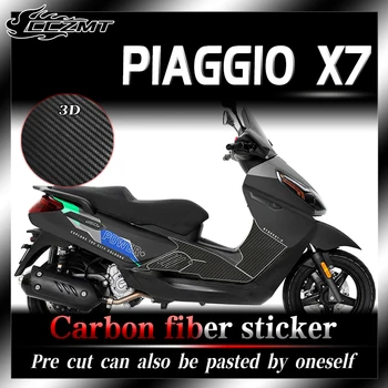Pre Piaggio X7 2022 nálepky 3D carbon fiber ochranný film proti poškriabaniu tienenie nosenie-odolný vodotesný príslušenstvo