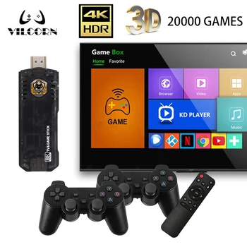 TG8 Mini Android TV Box Herné Konzoly Vstavané 20000+ Hry pre PSP/PS1/N64 Duálny Systém Retro Hry Stick 4K TV Video Prehrávača Hier