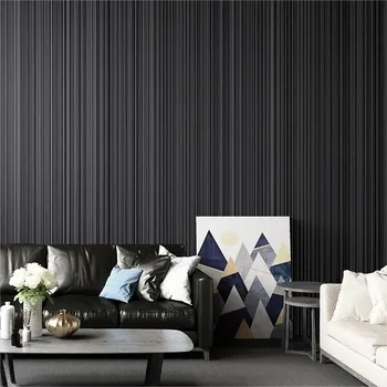 Moderný minimalistický sivé pruhované tapety pre obývacia izba, spálňa pozadí non samolepiace tapety carta da parati
