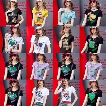 Ženy Nový Trend-Krátke Rukávy T-Shirt Lete Bežné Žien Nadrozmerné Žien Y2K vrchné Oblečenie Priedušná a Osviežujúci T-Shirt