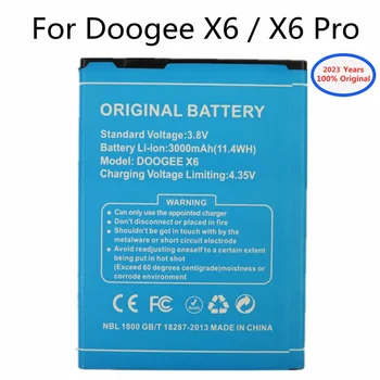 2023 Rokov 100% Pôvodnej Batérie Pre DOOGEE X6 / X6 Pro 3000mAh Výmeny mobilného Telefónu, Batérie Batérie Bateria Na Sklade