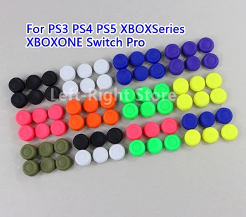 8sets Pre PS3, PS4 PS5 Silikónové thumb Nastaviť Thumbstick Analógový Stick Spp Pre XBOX Series Switch XBOXONE Konzoly