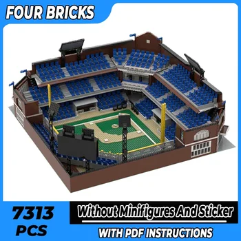 Moc Tehly Street View Modelu Mini Rozsahu Baseball Stadium Technológie Modulárny Bloky Darček Vianočné Hračky DIY Nastaviť Montáž