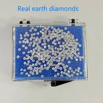 10pcs 1.9 mm Prírodné Skutočný Diamant FG Color VS Jasnosť Biele Okrúhle 100% Zemi Kameň Voľné