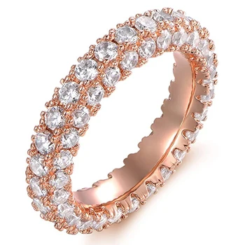Huitan Jednoduché, Elegantné Ženy Zásnubné Prstene Večnosti Sľub, Snubné Prstene, 3 Farby Luxusné Módne Ženské Šperky Drop Shipping