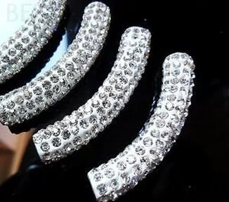 Vysoko Kvalitné Biele dlhé ohýbanie trubiek korálky najlepšie Whr4ale DIY perličiek kúzlo náramok pre crystal crystal
