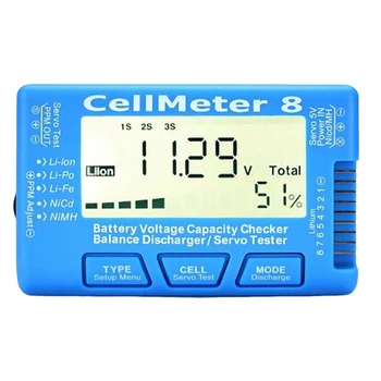 RC Cellmeter8 1S-8S Kapacita Batérie Napätie Test Meter Pre Lipo Li-Lon Nimh Meter Odolný Jednoduchá Inštalácia, Jednoduché Použitie
