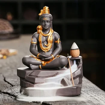 Shiva Buddha Ozdoby Pre Domáce Dekorácie Spätnou Kadidlo Horák Ručné Fialová Hliny Kadidlo Stick Držiteľ-Č Kadidlo