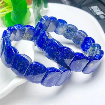 Prírodné Lapis Lazuli Náramok Krištáľ Liečivý Kameň Úsek Viacfarebné Drahokam Pre Ženy k Narodeninám Milenca Darček 1pcs 12x16m