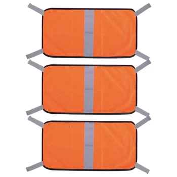 3ks S Reflexné Pásky Žalúzie Výstroj Vonku Camping Batohy Turistika Cykloturistika Ľahký Lov Blaze Oranžová Bezpečnosti Panel