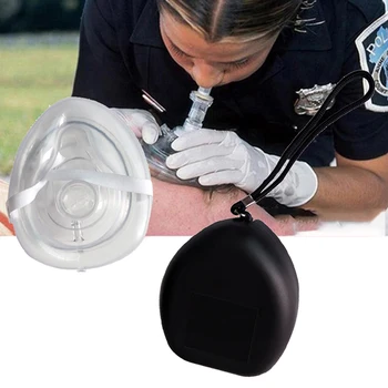 1pc Odbornej Prvej Pomoci CPR Dýchacie Masky Chrániť Záchranári Opakovane Kardiopulmonálnej Resuscitácia Núdzové Tváre Kryt