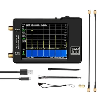 2.8 Palcový Dotykový Displej Spektrum Analyzer Pre 0.1 MHZ-350MHZ A UHF Vstup Pre 240MHZ-960MHZ Frequency Analyzer Čierna