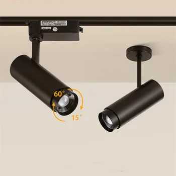 Zoom LED track reflektory s Oblečením Komerčné/obytných KLASU reflektory AC95-265V svetlé namontované dve-line sprievodca svetlá