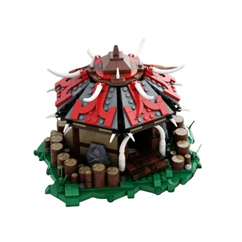 Moc Hra Série Svet Warcrafted Orc Camp Tribal Budove Domu stavebným Model Konštrukcie Nastaviť Deti Hračky pre Chlapcov