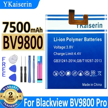 YKaiserin NOVÉ 7500mAh DK014 Batérie pre Blackview BV9800 Pro Vysoká Kvalita +Sledovacie Číslo