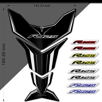 Pre Yamaha YZF R125 R 125 Motocykel Tank Pad Chránič Odtlačkový 3D Nálepky, Znak, Odznak s Logom TankPad