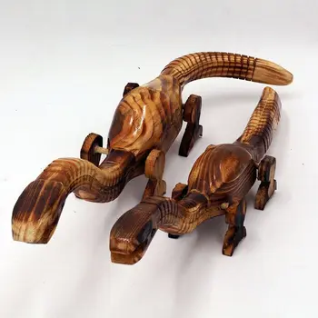 Drevené zvierat, dinosaurov model detských hračiek simulácia Yili drevené hračky animal model ozdoby, darčeky