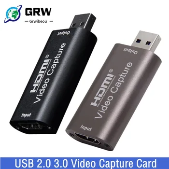 4K USB 3.0 digitalizačné Karty 1080P USB 2.0, HDMI Hra Grabber Box Pre PS4 DVD Kamery PC Nahrávanie Placa De Video Live Streaming