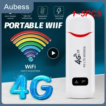 1~5 KS 4G LTE Rouer Bezdrôtové pripojenie USB Dongle Mobilného Širokopásmového Modemu Stick Sim Karty Bezdrôtového Smerovača WiFi 150Mbps Modem Stick Domov
