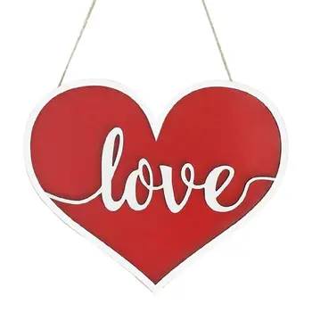 Valentín Dvere Prihlásiť Srdce Láska Prihlásiť Drevené Dosky V Tvare Srdca Drevený Vešiak Prihláste Sa Pre Valentines Dvere Dekorácie Alebo Na Stenu