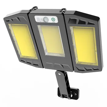 Slnečné Svetlo Vonkajšie 384 LED Nástenné Svietidlo s Nastaviteľnou Hlavy Bezpečnostné LED Flood Light IP65 Vodeodolný s 3 Pracovné Režimy