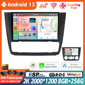 Android 13 Pre BMW 1 Series E81 E82 E87 E88 V roku 2004 - 2012 GPS DSP Carplay Vedúci Jednotky Multimediálne Serero autorádia Auto 360 Fotoaparát