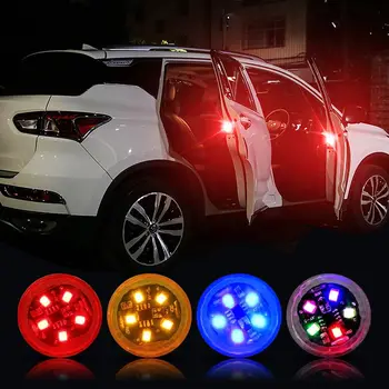 Blesk Bliká Dvere Auta, LED Doplnky Magnetický Senzor Proti nárazu Auta Výstražné Svetlo Nepremokavé Parkovanie Lampa