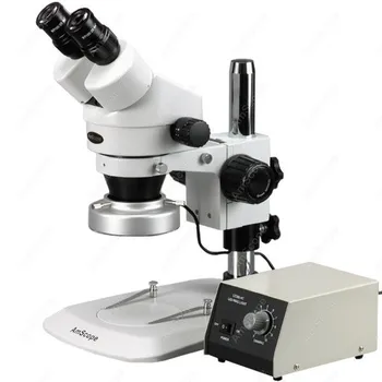 AmScope Dodávky--Stereo Zoom Mikroskopom 7X-45X Stereo Lupa Mikroskop s 80-LED Hliníkový Krúžok Svetlo