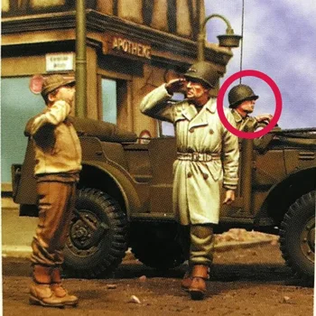 1/35 Živice Obrázok Vojak Model Auta Historických Vojenských US Army Dôstojníkov a Vojakov, 3 Nezmontované a Nevyfarbené HOBBY Hračky 1441