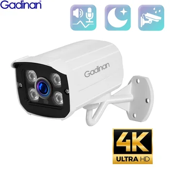 Gadinan 4K Ultra HD IP Kamera 8MP IR-CUT Nočné Videnie Smart Infračervené Monitor H. 265 AI Detekcia Pohybu Domov Dohľad