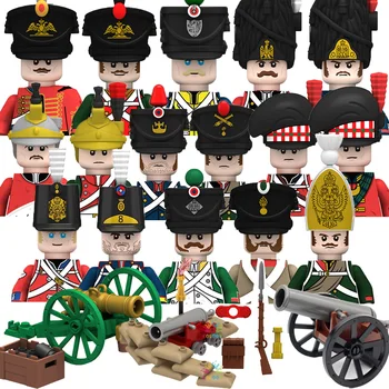 Deti Hračky Napoleonských Vojen Vojenské Vojakov Stavebné Bloky British Fusilier Mini Akčné Figúrky Pušky, Zbrane, Hračky Pre Deti,