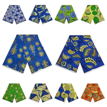 Nové Zaručiť Skutočnú Vosk 100% Originálne Reálne Vosk Ankara Textílie 2023 Africkej Tlače Textílie Pre Svadobné Šaty Tissus Coton 6Yard